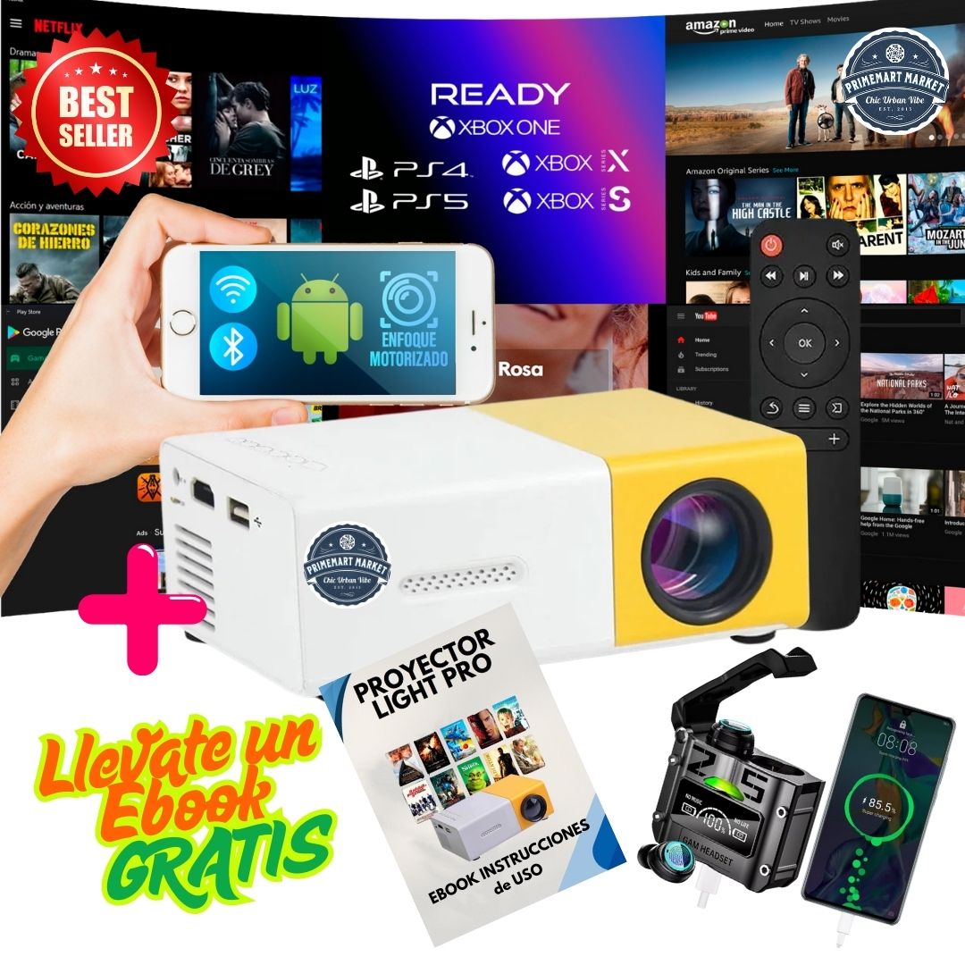 Mini Proyector Portatil - Paga al Recibir 1 a 3 dias